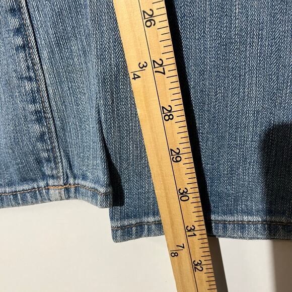 Abercrombie & Fitch Stretch Emma Boot Cut Slim Fit Washed Blue Jeans Women’s 30R - Picture 6 of 7